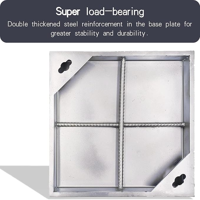 12x12 Stainless Steel Manhole Cover and Frame, Square Septic Tank Lid - Image 4