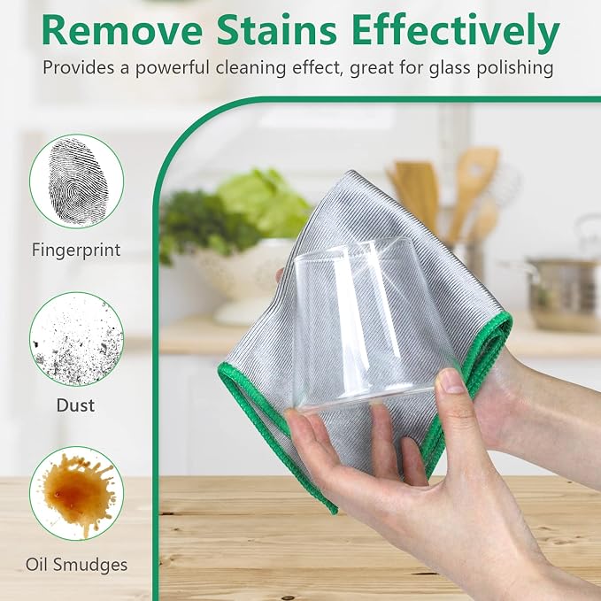Airlab Glass Polishing Cloth Streak Free Miracle Cleaning Cloth Lint Free - Image 2