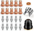 ARCCAPTAIN 23Pcs IPT60 Plasma Cutter Torch Consumables, .040" Plasma Cutter by ARCCAPTAIN