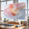 Abstract Modernism Colorful Art Indoor TV Cover, Elastic TV Screen Protector by Unknown