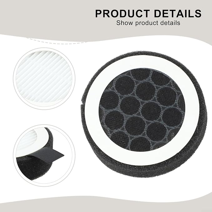 Activated Carbon HEPA Filter for PVC Pipe Air Systems, Round Duct Filter - Image 2