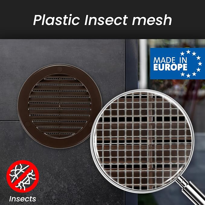 Repa Market 4 Inch Brown Round Air Vent Cover - Image 3