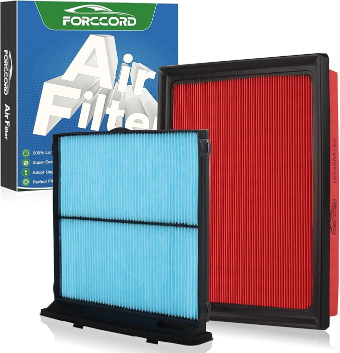 Cabin Air Filter and Engine Air Filter Fit by Forccord