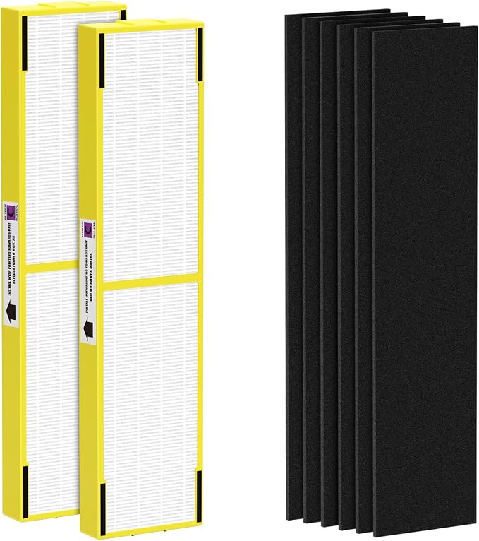 2 Pack FLT5000 True HEPA Replacement Filter C, Compatible by Unknown