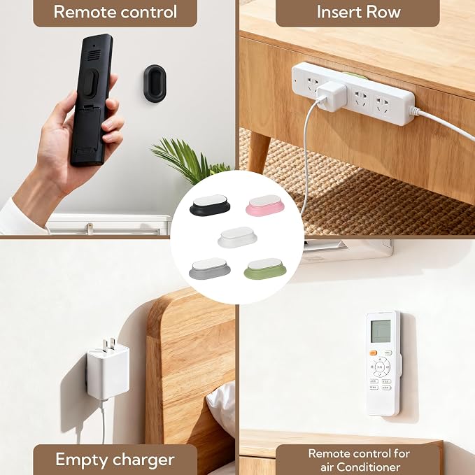 VZZNN 20 Pack Magnetic Remote Control Holder Wall Mount, Self Adhesive TV - Image 3