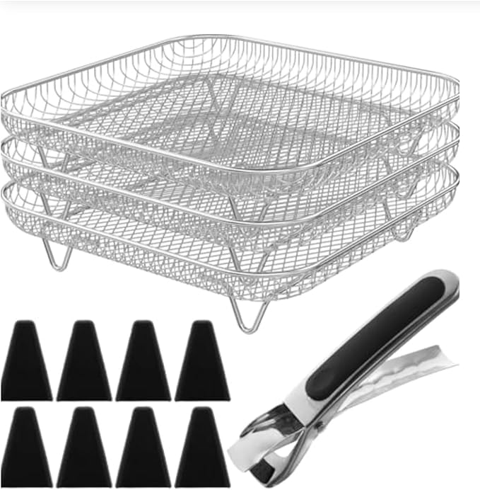 7.64 Square Air Fryer Rack & Basket Set by ccsxqy
