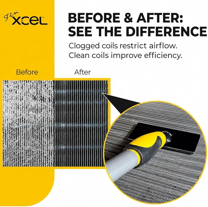 HVAC Coil Cleaner Brush for AC Evaporator & Condenser Coil Cleaning - Image 3
