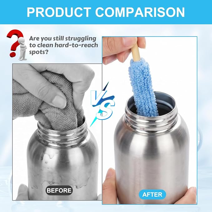 12 Pcs Microfiber Detail Duster Sticks, Mini Cleaning Tool - Image 3