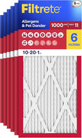 Filtrete 10x20x1 Air Filter, MERV 11, MPR 1000, Allergens & Pet Dander by Unknown