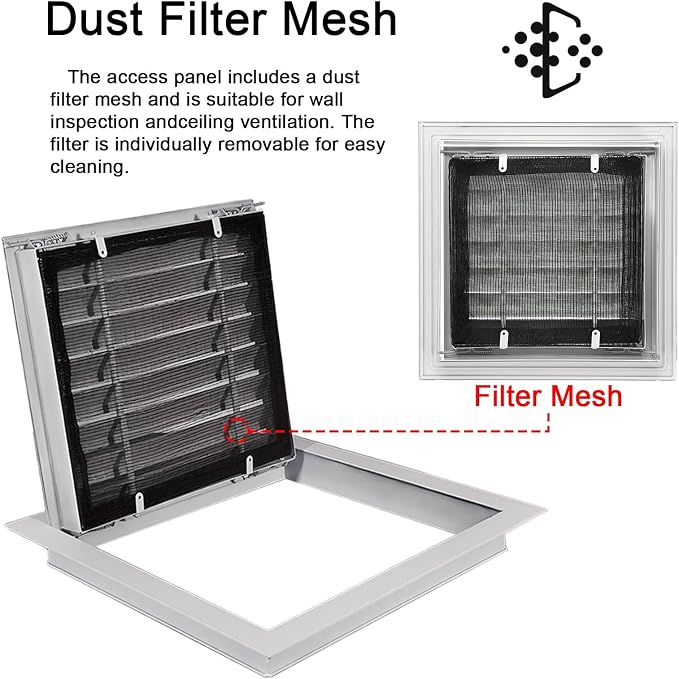 Outside Mounted Gable attic Vent Covers, air Return Vent Cover - Image 5