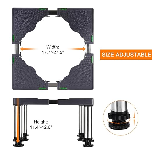 PATIKIL Mini Fridge Stand, 4 Strong Feet Laundry Stand Base Multi-Functional - Image 4