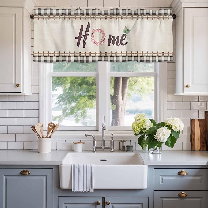 Spring Flowers Curtain Valances - Image 2