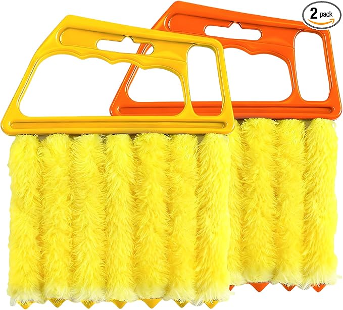 2 PCS Blind Cleaner Duster Tool, 7 Finger Handheld Duster Window Shutters by Unknown