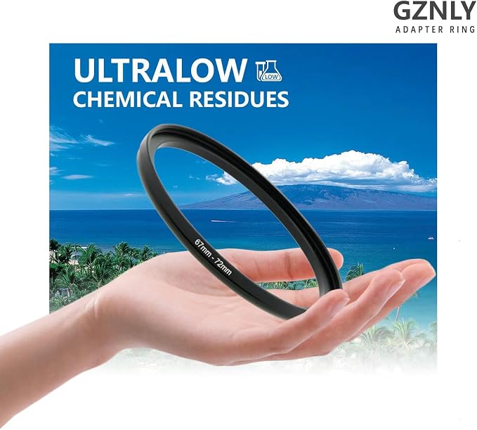 62mm to 58mm Step Up Ring Filter Adapter Black Metal Step up Adapter Rings - Image 2