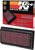 K&N High-Flow Original Lifetime Engine Air Filter: Increase Power: Premium by KNEngineeringInc