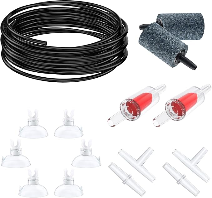 Pawfly 26 Feet Aquarium Air Tubing Standard 3/16" Airline Tubing Air Pump by Pawfly