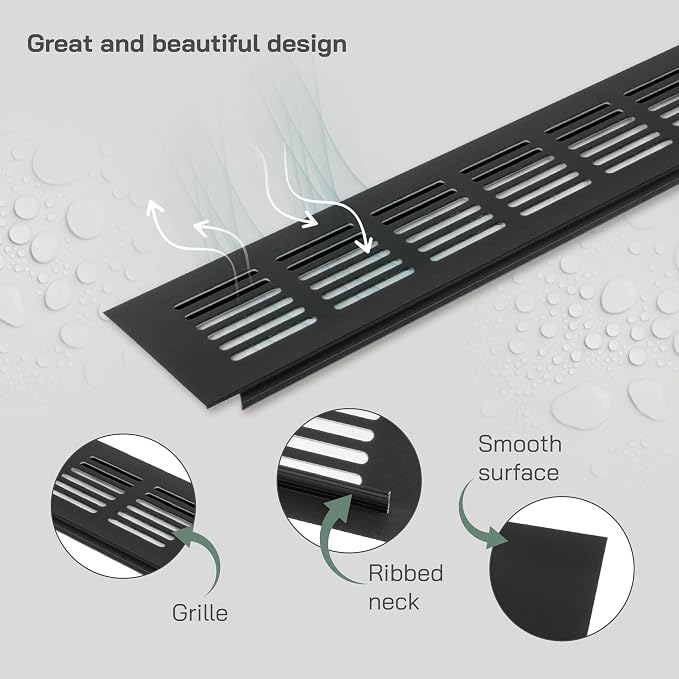 Vent Systems 15.75 x 2.36 Air Supply Ventilation Grille - Image 3