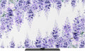 Watercolor Purple Vineflowers Leaves Indoor TV Cover, Elastic TV Screen by Unknown