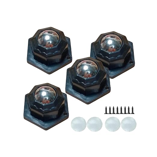 Metal Ball casters, Furniture Sliding 360 Degree Swivel Wheels, Load-Bearing - Image 3