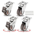 1.5 Inch Caster Wheels for Small Furniture Heavy Duty Casters, Rubber 360º by ZUOFANG
