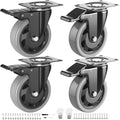 3 Inch Casters Set of 4 Heavy Duty, Caster Wheels by WOZESEIK