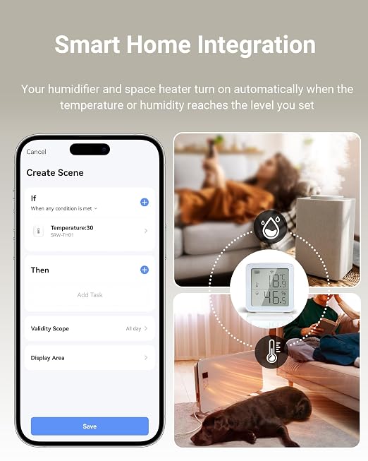 Smart WiFi Thermometer Hygrometer, Indoor Temp Humidity Monitor - Image 3