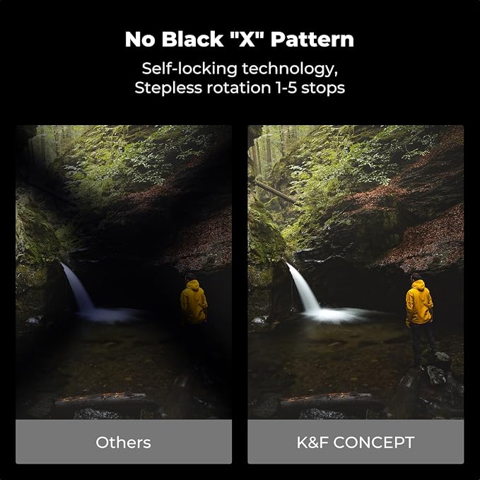 K&F CONCEPT 82mm Variable ND2-32 ND Lens Filter & Circular Polarizing Filter - Image 4