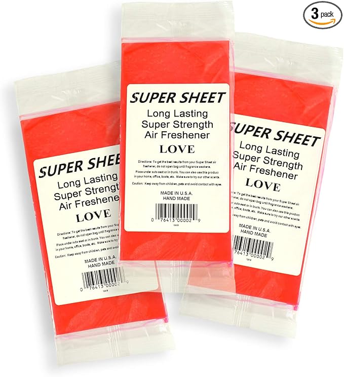 Super Sheet Small Under Seat Car Air Freshener by Jenray