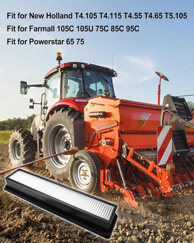 Cab Filter Fit for New Holland T4.105 T4.55 T5.115 Farmall 75C 85C 95C 105C - Image 5