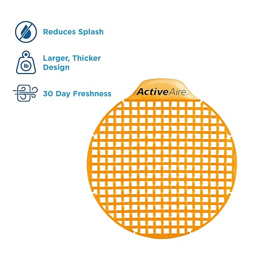 ActiveAire Deodorizer Urinal Screen by GP PRO, Sunscape Mango, 12 Screens Per - Image 2