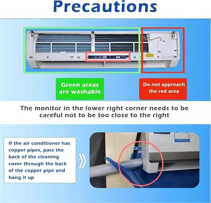 Mini Split Ac Cleaning Kit, Air Conditioner Cleaning Cover Waterproof Air - Image 4