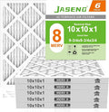 10x10x1 Furnace Air Filters 6 Pack, MERV 8 MPR 600 & FPR 5 Filtering, HVAC Air by NewFilter
