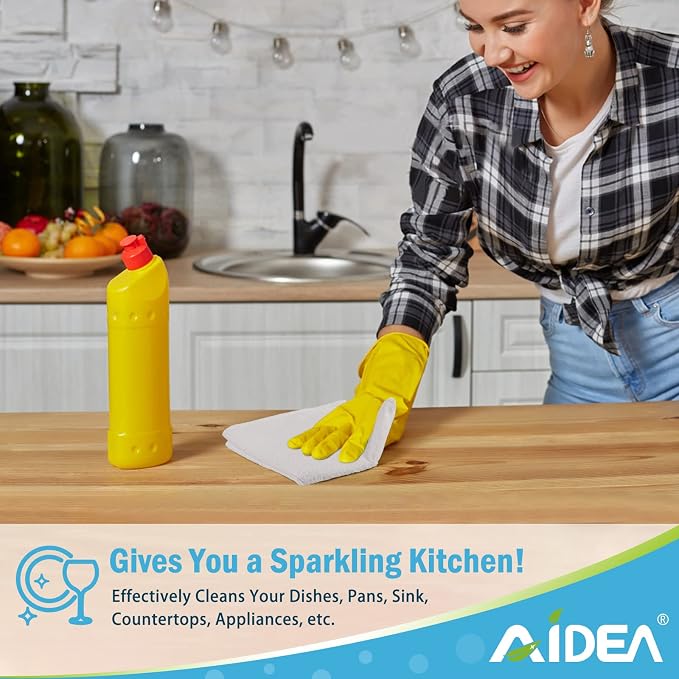 AIDEA Microfiber Cleaning Cloth White 100PK, Microfiber Towels - Image 5
