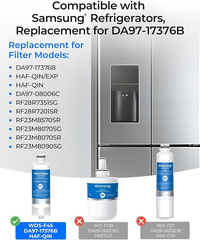 Waterdrop WDS-F45 Replacement for Samsung® DA97-17376B, HAF-QIN/EXP, DA97-08006C - Image 2