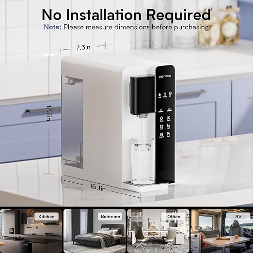 CT2 Reverse Osmosis Water Filter Countertop, 5-Stage RO Water Filtration System - Image 5