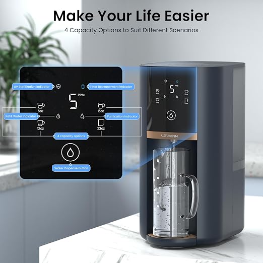 Countertop Reverse Osmosis Water Filter, 5 Stage RO Water Filtration System - Image 5