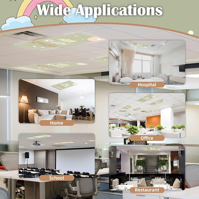 4 Pcs Fluorescent Light Covers - Image 7