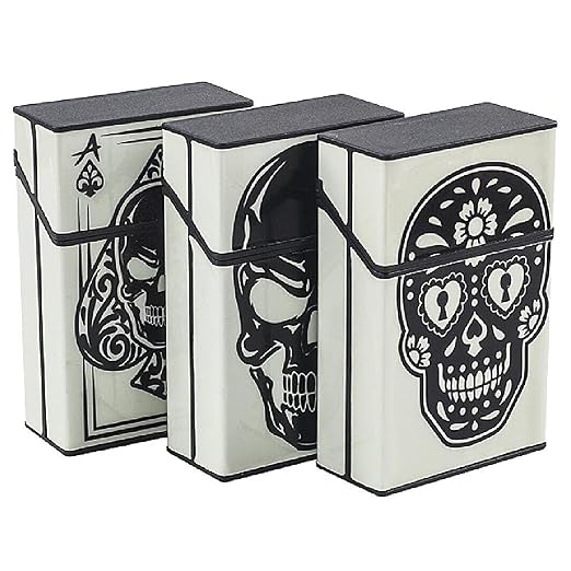 Case - ABS 62x30x95mm 20 Capacity | Luminous Skull Box | Spring Loaded 20 Slot - Image 5