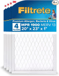 Filtrete 20x23x1 AC Furnace Air Filter, MERV 13, MPR 1900, Premium Allergen by Filtrete