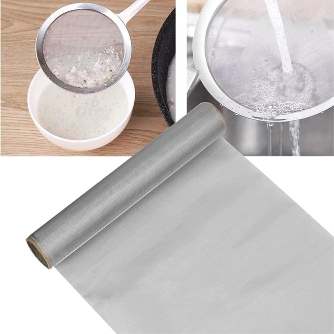 304 Stainless Steel Woven Wire Mesh, Fine Metal Screen, Rust-Resistant Filter - Image 5