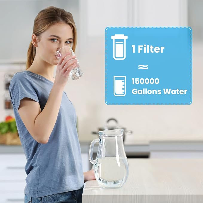 Brightify 10"x2.5" 5 Micron Carbon Water Filter, Whole House Carbon CTO Water - Image 7