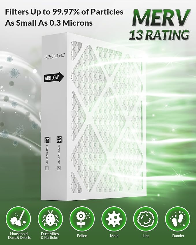 FLRQB5AH23M11 22.7x20.7x4.7 Air Filter Merv 13, Compatible - Image 3