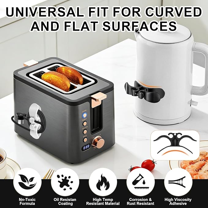8PCS Cord Organizer for Appliances, Upgraded Kitchen Appliance Cord Organizer - Image 6