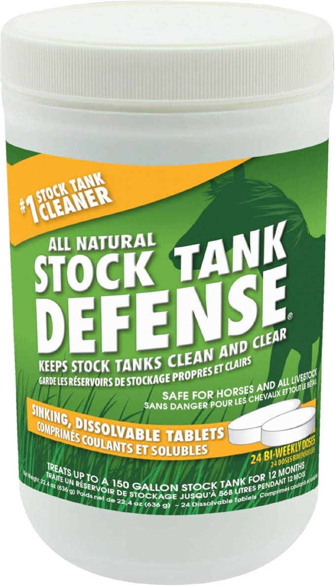 Airmax Stock Tank Defense Livestock Water Trough Cleaner Treatment, 24 Tabs | by Airmax