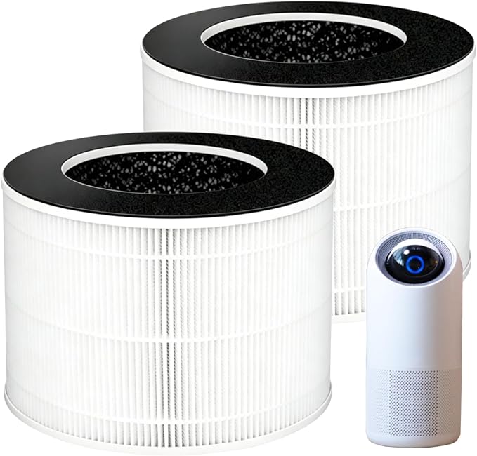 2 Pack Moon Replacement Filter for Sterra Moon Air Purifier, 3 in 1, H13 True by BLUTENET