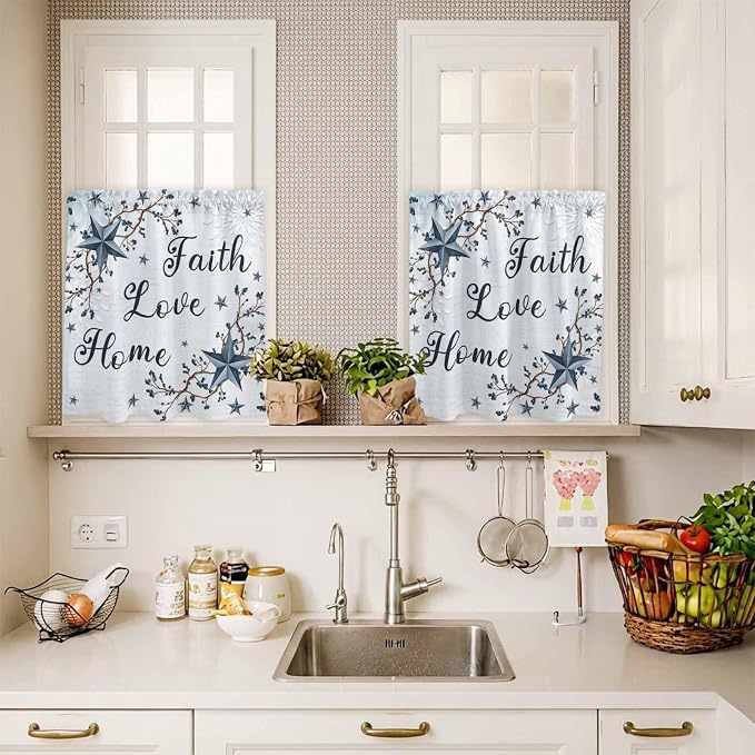 Texas Star Country Kitchen Curtains Set 3 Piece - Image 7