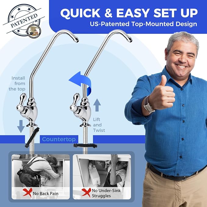 RTW5 SGS-Tested 5 Stage Reverse Osmosis Water Filter System - Image 5