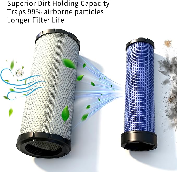 Air Filters Set for Donaldson P828889-P829333 Caterpillar Cat Backhoe 110-6326 - Image 5