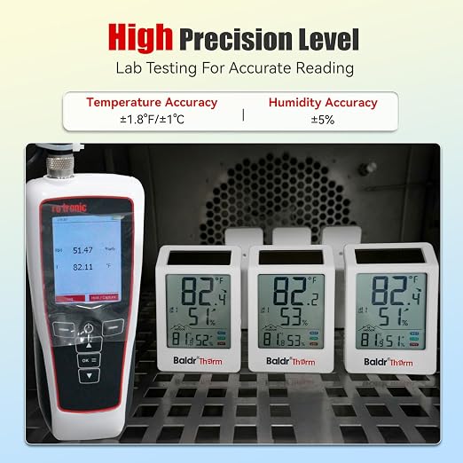 BaldrTherm Indoor Outdoor Thermometer Wireless, Digital Temperature Humidity - Image 6