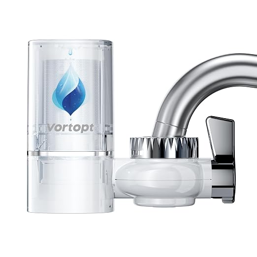 Vortopt Advanced Sink Faucet Filter, NSF Certified Faucet Installation System by Vortopt